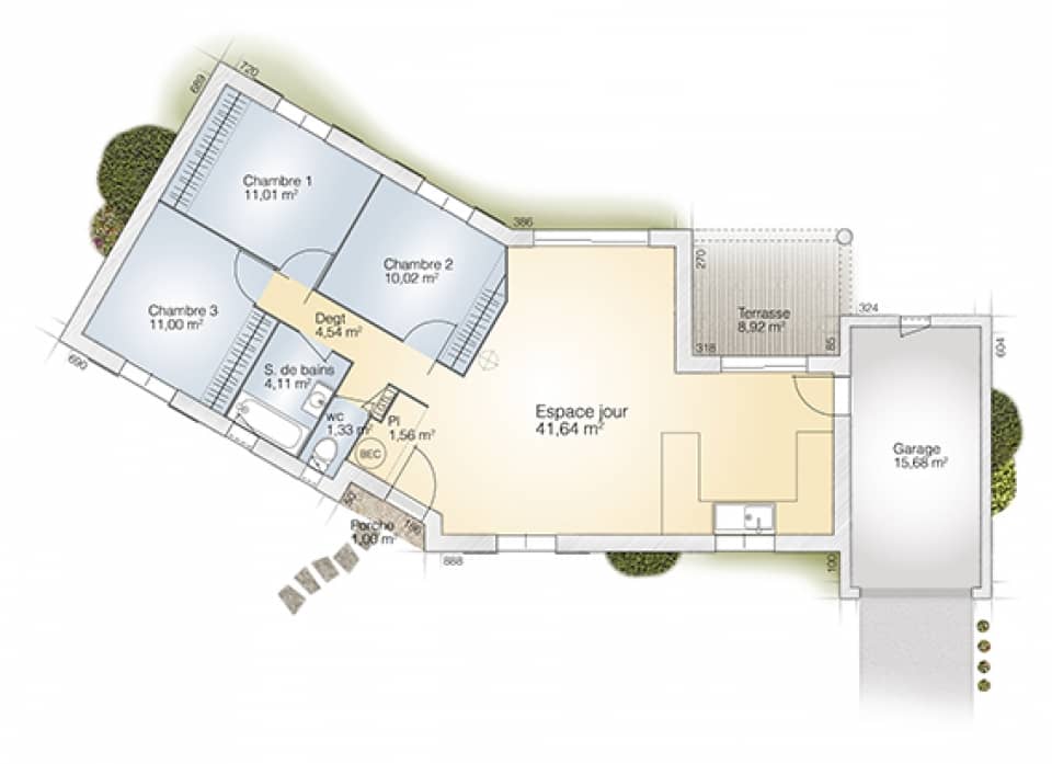 Maison neuve - Terrain à bâtir Saint-Thibéry (34630) à Saint-Thibéry (34), prix 315 000 €