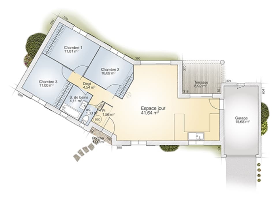 Maison neuve - Terrain à bâtir Saint-Thibéry (34630) à Saint-Thibéry (34), prix 315 000 €