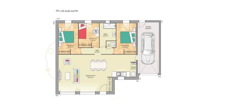 Maison neuve - Terrain à bâtir () à Pomacle (51), prix 255 000 €