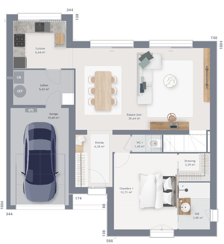 Maison neuve - Terrain à bâtir () à Asfeld (81), prix 315 000 €