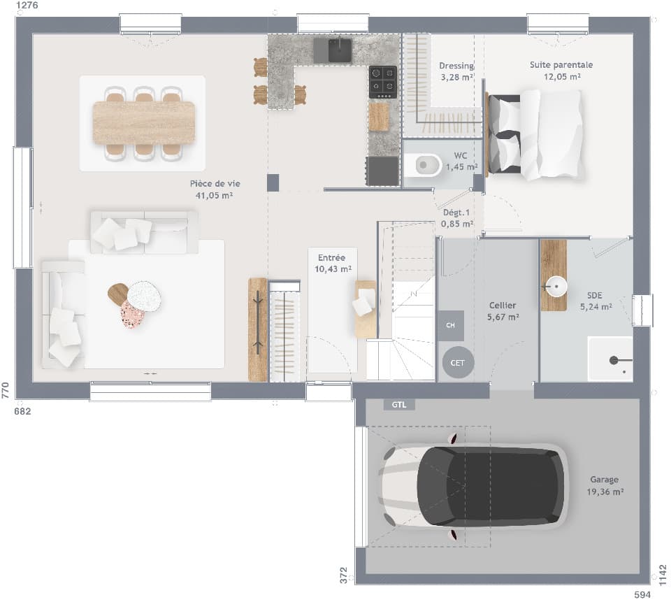 Maison neuve - Terrain à bâtir () à Cernay-lès-Reims (51), prix 435 000 €