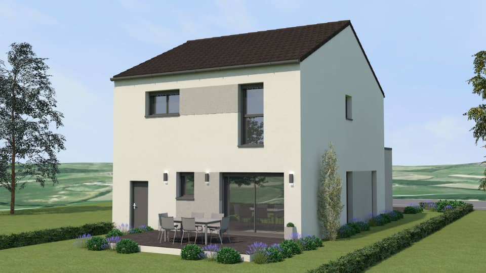 Maison neuve - Terrain à bâtir Beyren-lès-Sierck (57570) à Beyren-lès-Sierck (57), prix 292 000 €