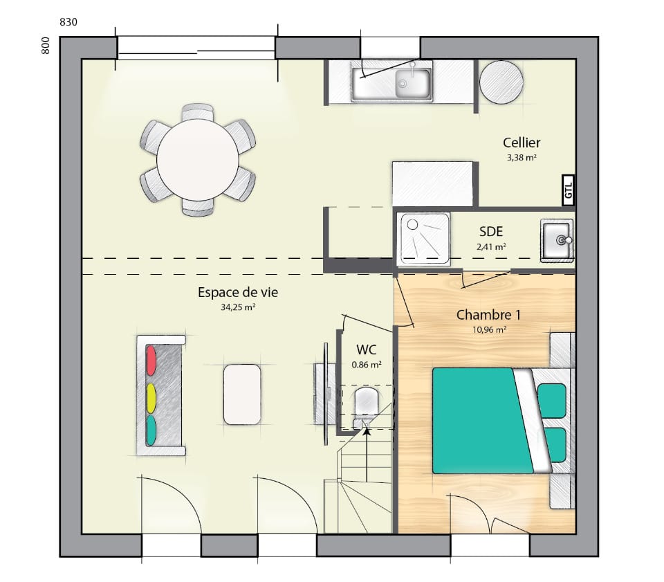 Maison neuve - Terrain à bâtir Marolles-en-Hurepoix (91630) à Marolles-en-Hurepoix (91), prix 351 729 €