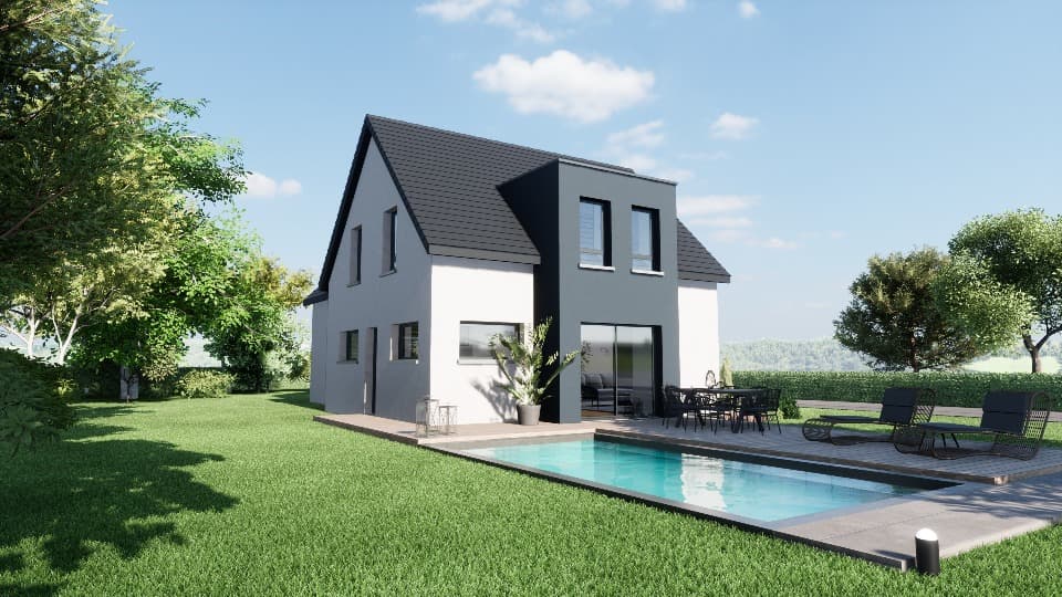 Maison neuve - Terrain à bâtir Sundhoffen (68280) à Sundhoffen (68), prix 456 800 €