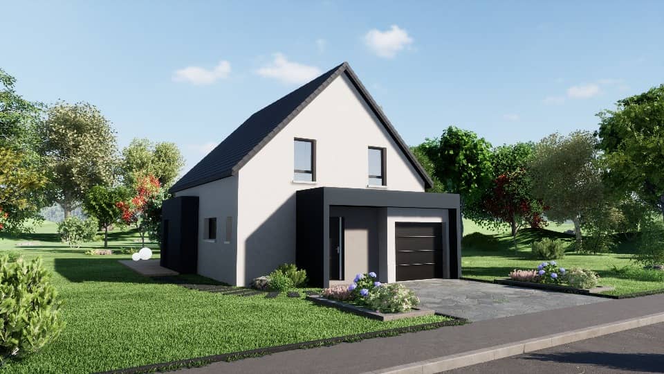 Maison neuve - Terrain à bâtir () à Jebsheim (68), prix 393 500 €