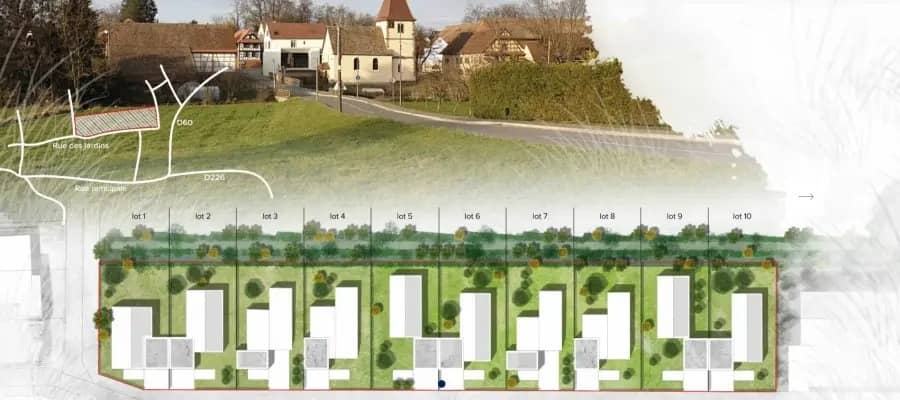 Terrain - Terrain à bâtir Olwisheim (67170) à Olwisheim (67), prix 170 510 €