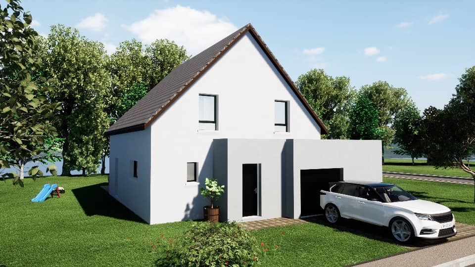 Maison neuve - Terrain à bâtir Ebersheim (67600) à Ebersheim, prix 425 700 €