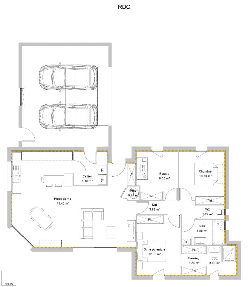 Maison neuve - Terrain à bâtir () à Artix (64), prix 275 000 €