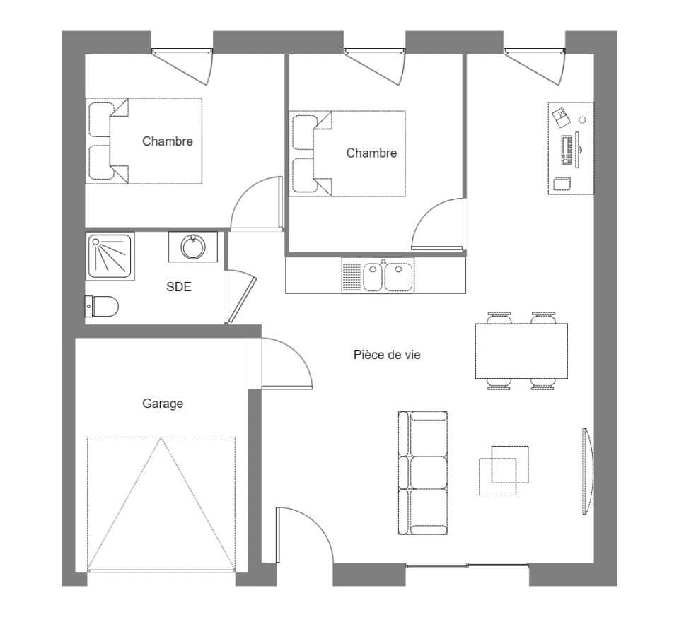 Maison neuve - Terrain à bâtir () à Locminé (56), prix 255 000 €