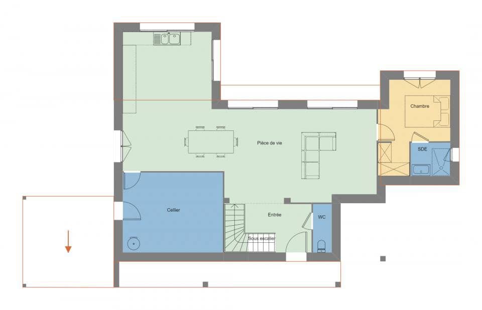 Maison neuve - Terrain à bâtir () à Theix, prix 498 000 €