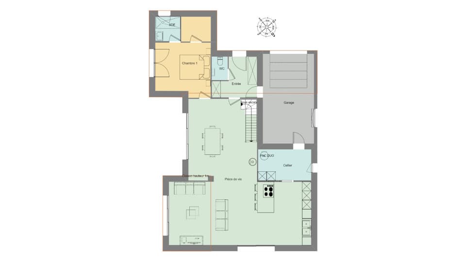 Maison neuve - Terrain à bâtir () à Monterblanc (56), prix 399 000 €