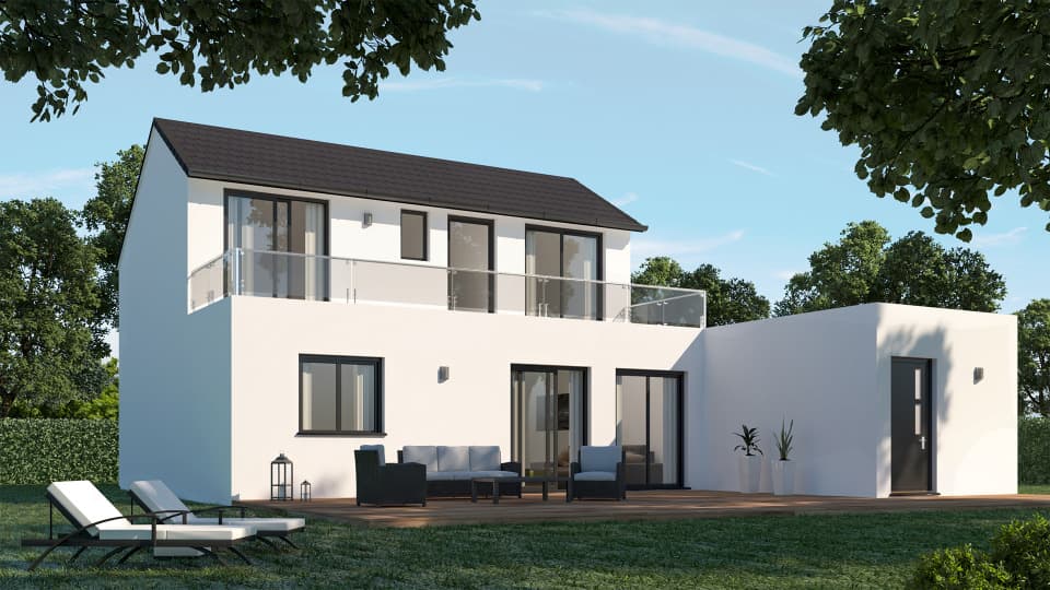 Maison neuve - Terrain à bâtir Melgven (29140) à Melgven (29), prix 299 000 €