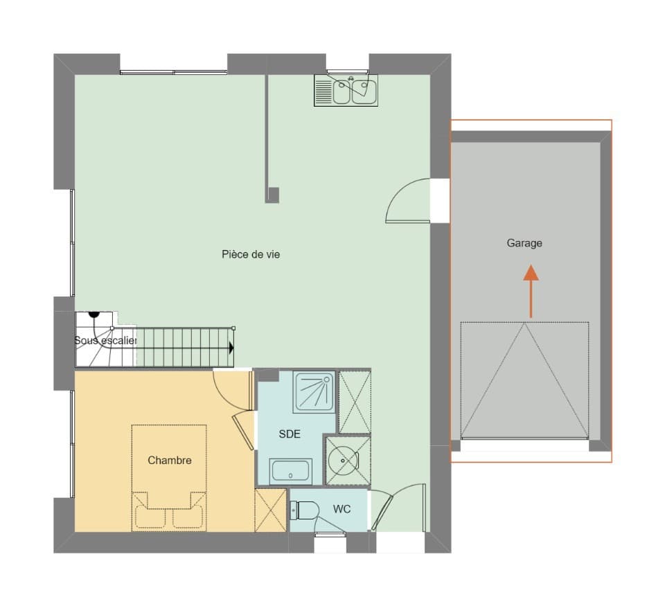 Maison neuve - Terrain à bâtir Plouay (56240) à Plouay (56), prix 286 900 €