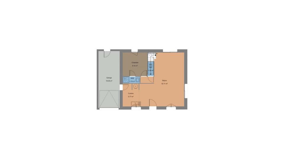 Maison neuve - Terrain à bâtir Baud (56150) à Baud (56), prix 268 900 €