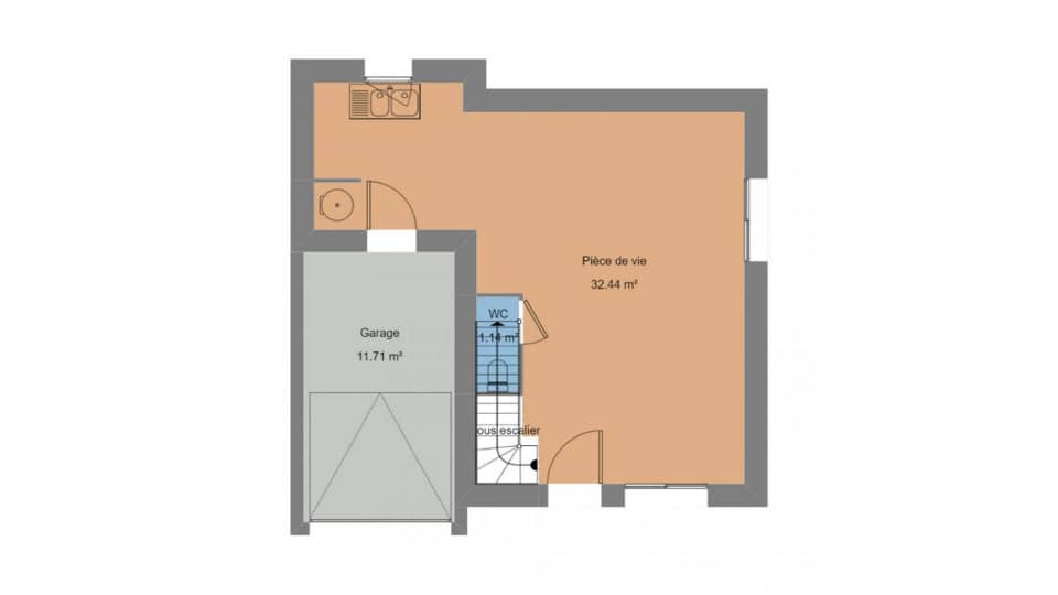 Maison neuve - Terrain à bâtir Elliant (29370) à Elliant (29), prix 177 500 €