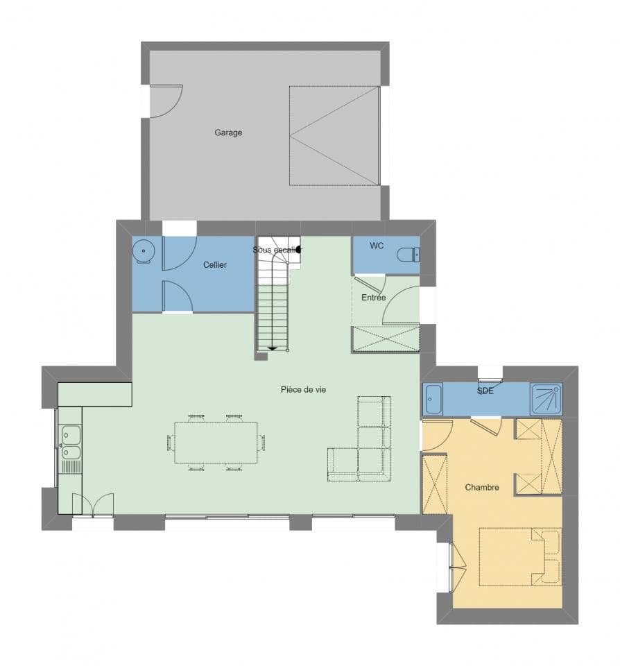 Maison neuve - Terrain à bâtir Languidic (56440) à Languidic (56), prix 323 900 €