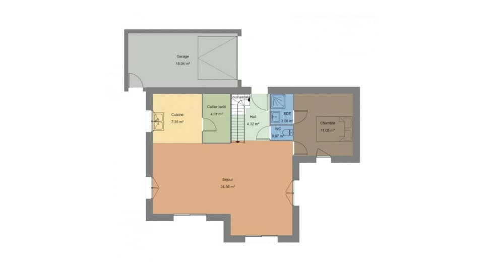 Maison neuve - Terrain à bâtir Merlevenez (56700) à Merlevenez, prix 363 900 €