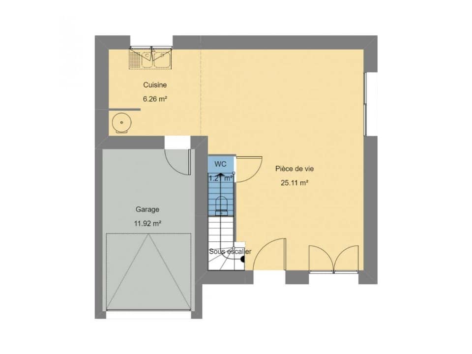 Maison neuve - Terrain à bâtir Riec-sur-Bélon (29340) à Riec-sur-Bélon, prix 275 000 €