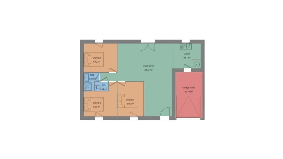 Maison neuve - Terrain à bâtir Quimperlé (29300) à Quimperlé (29), prix 240 000 €