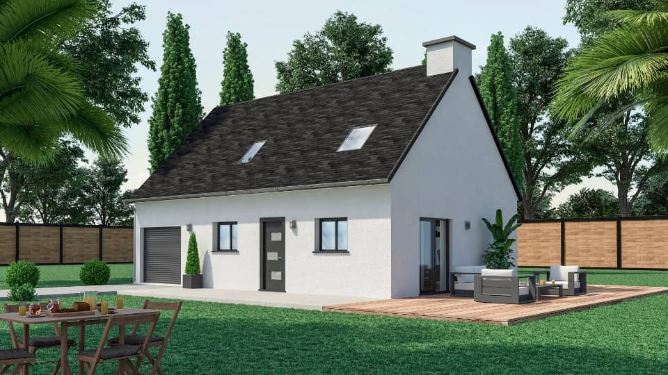 Maison neuve - Terrain à bâtir Lanvaudan (56240) à Lanvaudan (56), prix 264 000 €
