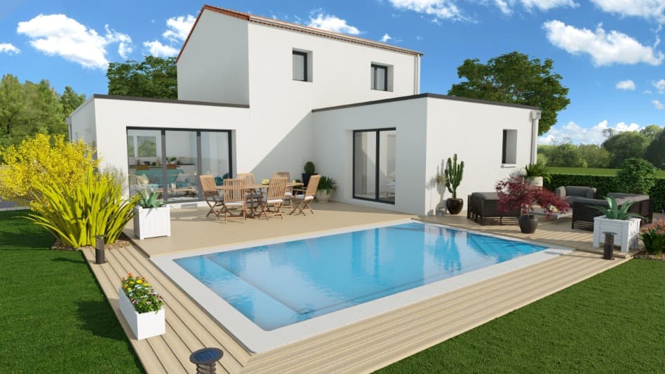 Maison neuve - Terrain à bâtir Lanvaudan (56240) à Lanvaudan (56), prix 342 000 €