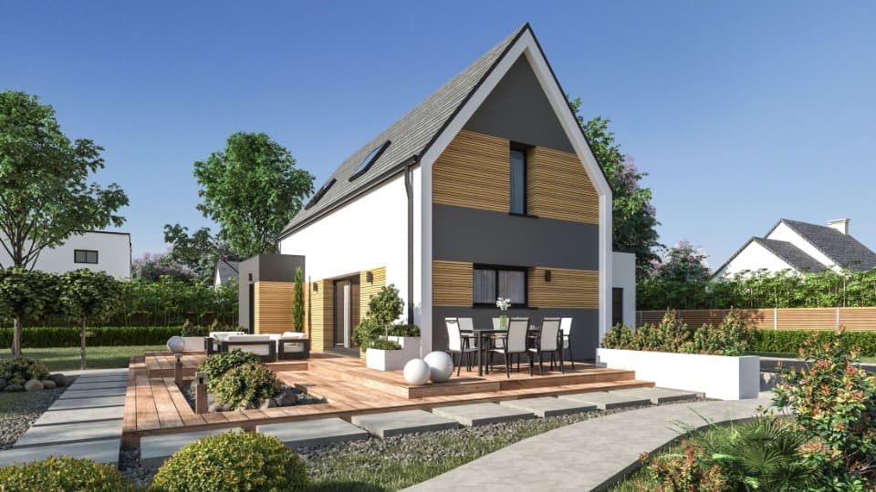 Maison neuve - Terrain à bâtir Riantec (56670) à Riantec (56), prix 394 000 €