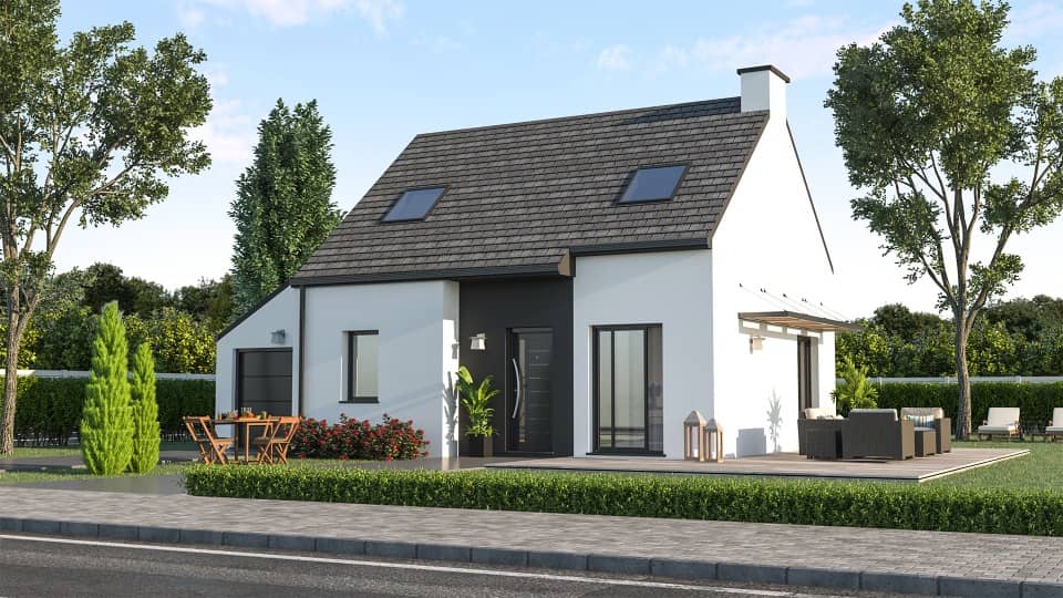 Maison neuve - Terrain à bâtir Pont-Scorff (56620) à Pont-Scorff, prix 229 900 €