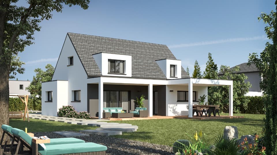 Maison neuve - Terrain à bâtir Pontivy (56300) à Pontivy (56), prix 423 000 €