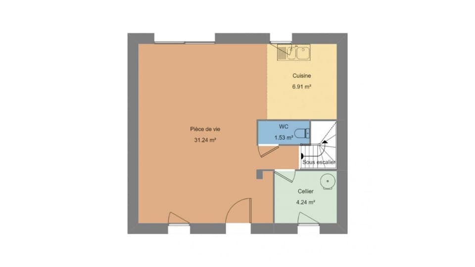Maison neuve - Terrain à bâtir () à Plumelec (56), prix 220 600 €