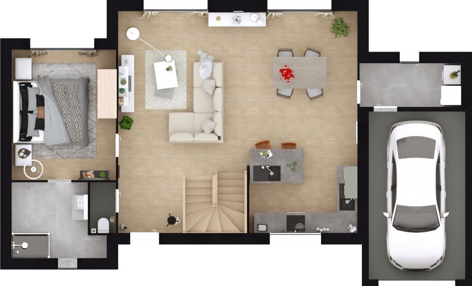 Maison neuve - Terrain à bâtir Mantes-la-Ville (78711) à Mantes-la-Ville (78), prix 319 000 €