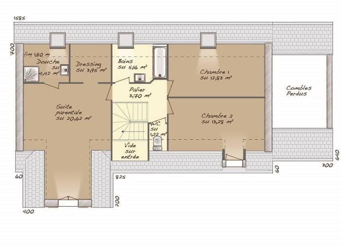 Maison neuve - Terrain à bâtir  () à Penchard (77), prix 384 500 €