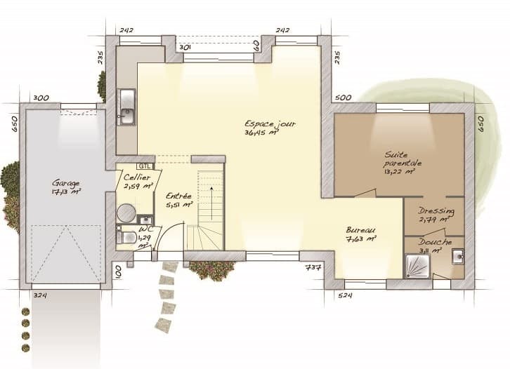 Maison neuve - Terrain à bâtir Nanteuil-lès-Meaux (77100) à Nanteuil-lès-Meaux (77), prix 415 274 €