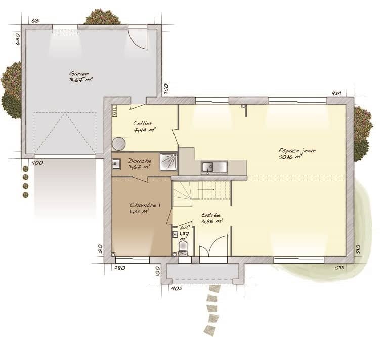 Maison neuve - Terrain à bâtir  () à Bessancourt (95), prix 556 900 €