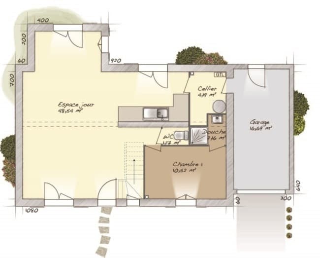 Maison neuve - Terrain à bâtir () à Grisy-les-Plâtres (95), prix 487 000 €