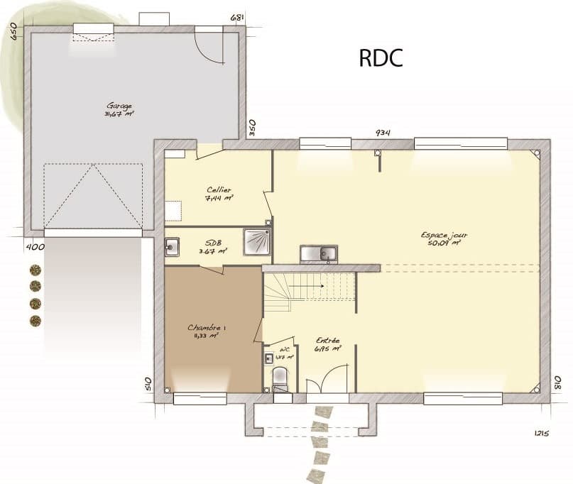 Maison neuve - Terrain à bâtir () à Eaubonne (95), prix 669 000 €