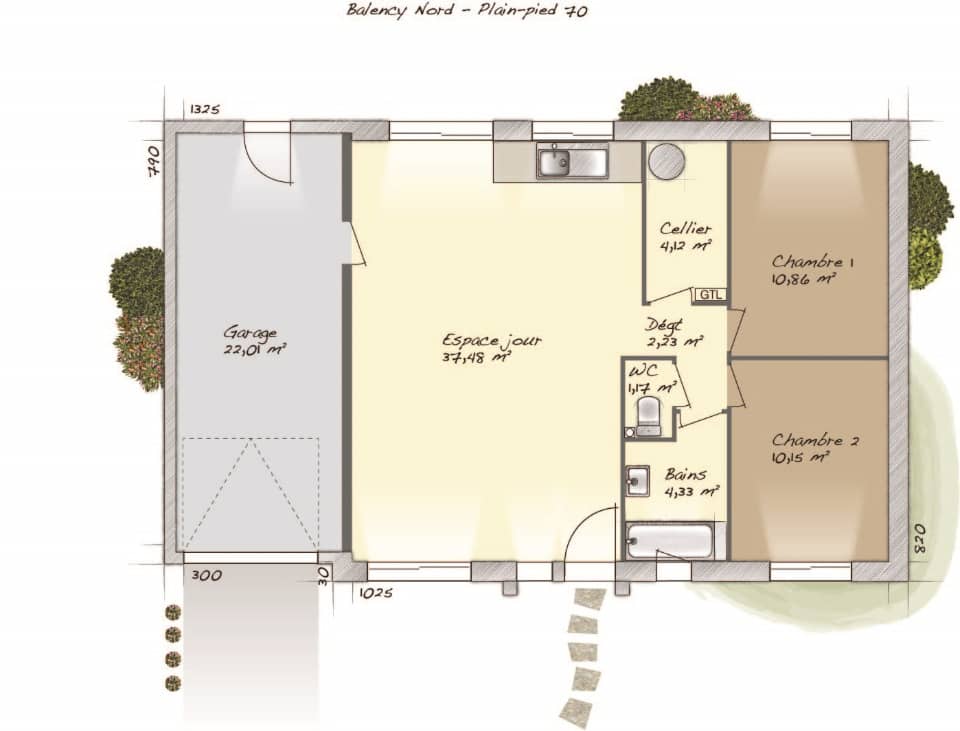 Maison neuve - Terrain à bâtir Bazemont (78580) à Bazemont (78), prix 305 000 €