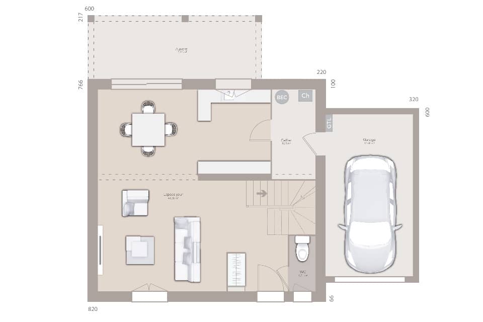 Maison neuve - Terrain à bâtir () à Genay, prix 464 199 €