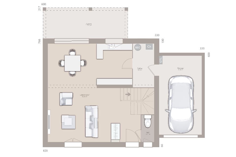 Maison neuve - Terrain à bâtir () à Montceaux (10), prix 253 199 €