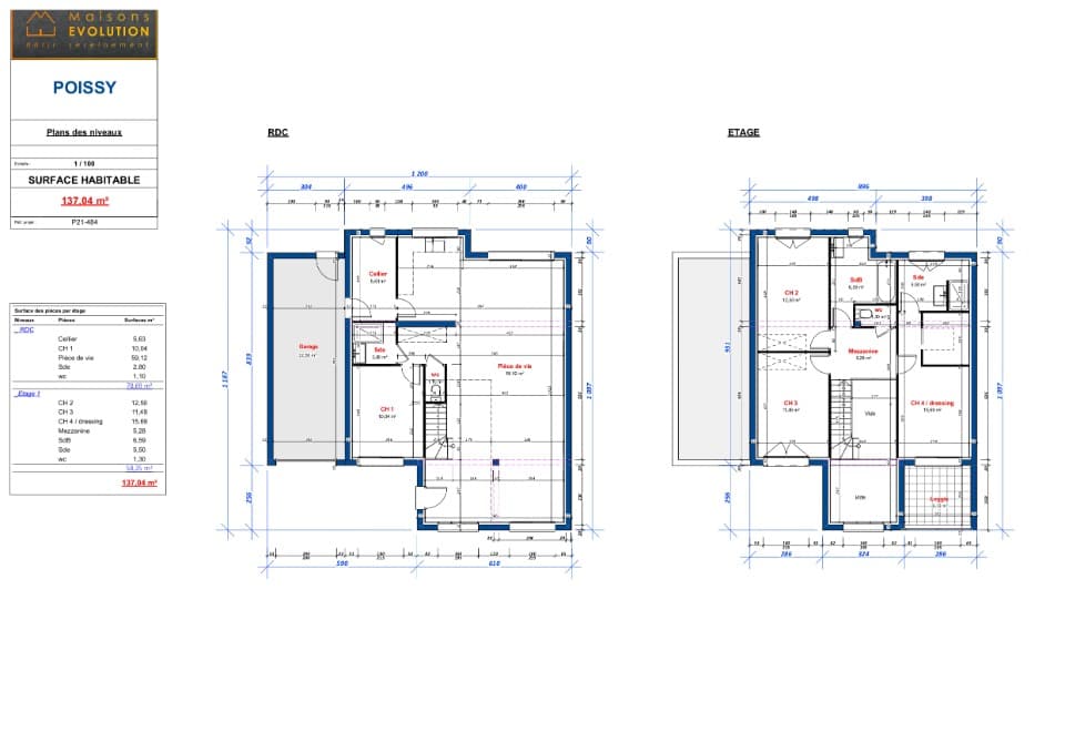 Maison neuve - Terrain à bâtir () à Orgeval (78), prix 549 000 €