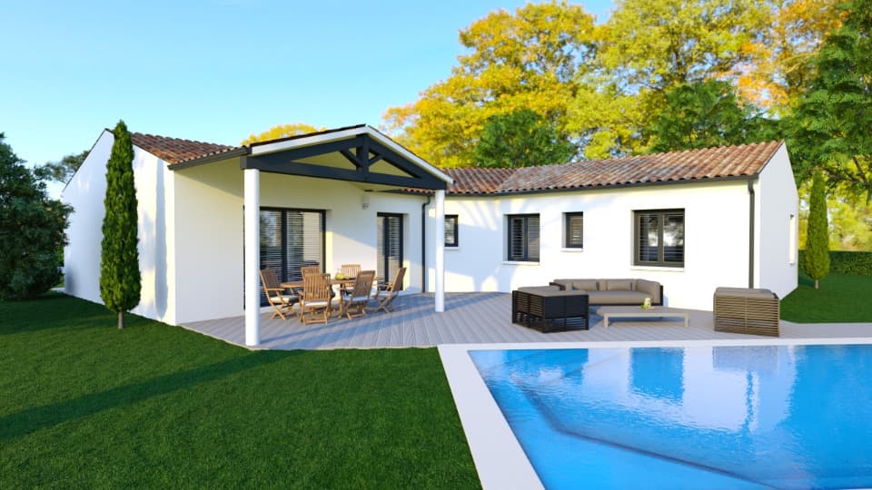 Maison neuve - Terrain à bâtir Aumagne (17770) à Aumagne (17), prix 348 000 €