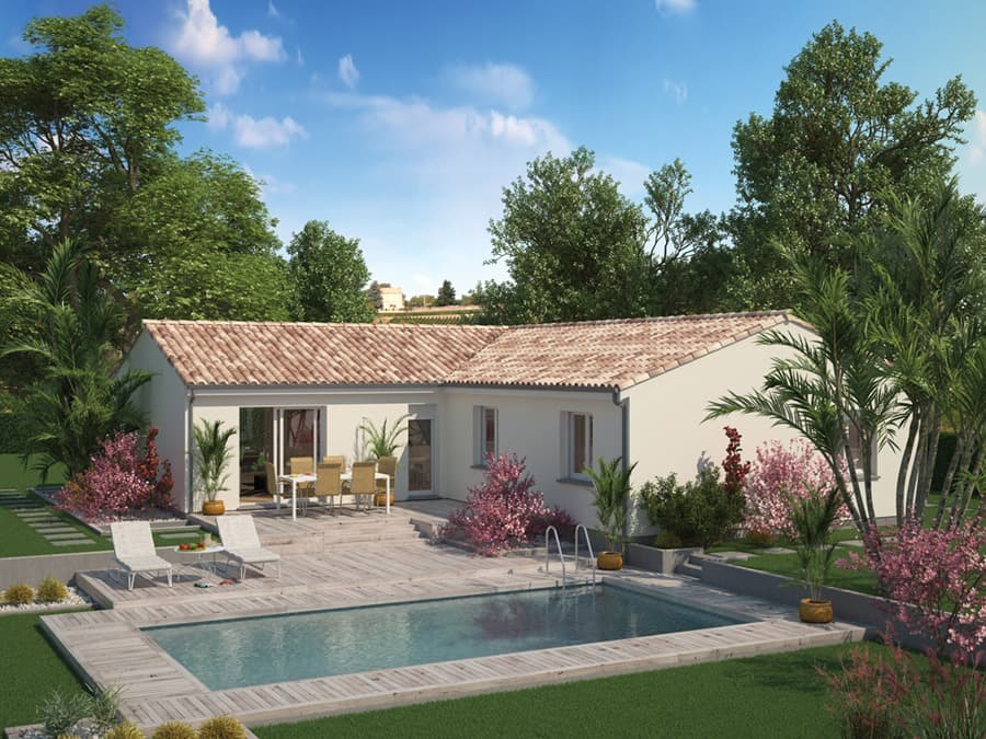 Maison neuve - Terrain à bâtir Fontcouverte (17100) à Fontcouverte (17), prix 239 000 €