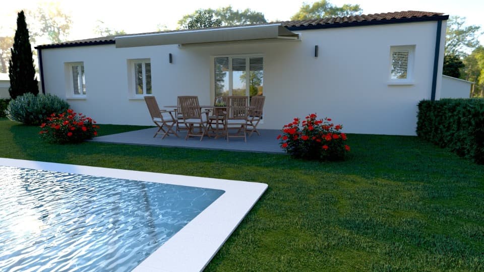 Maison neuve - Terrain à bâtir Jonzac (17500) à Jonzac (17), prix 197 500 €