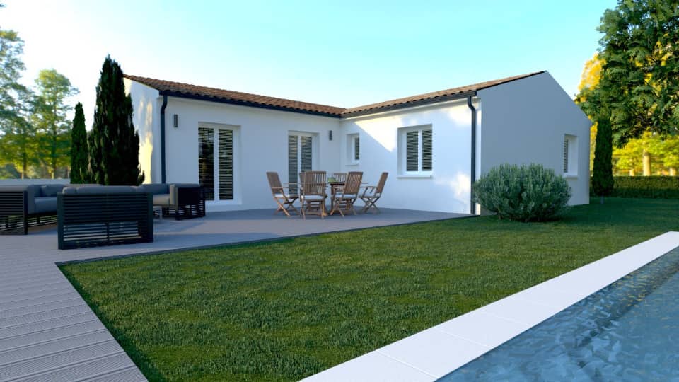 Maison neuve - Terrain à bâtir Champagnolles (17240) à Champagnolles (17), prix 224 000 €