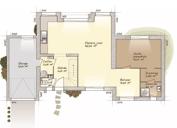 Maison neuve - Terrain à bâtir Mandres-les-Roses (94520) à Mandres-les-Roses (94), prix 479 000 €