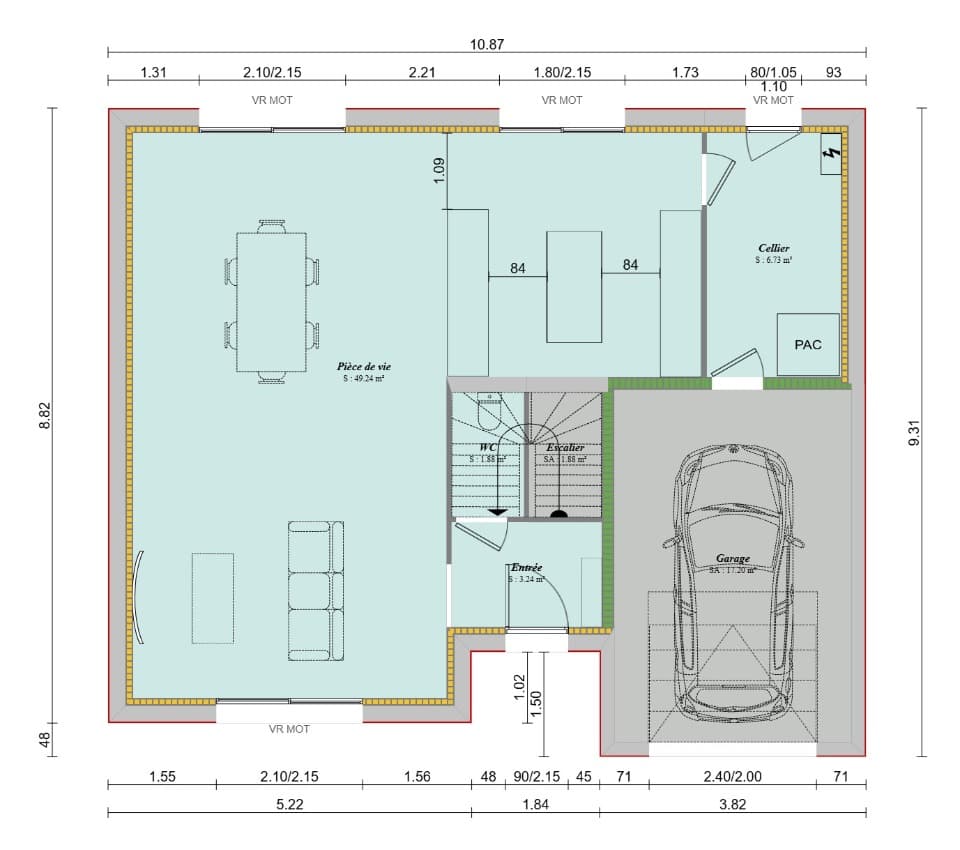 Maison neuve - Terrain à bâtir Montévrain (77144) à Montévrain (77), prix 499 000 €