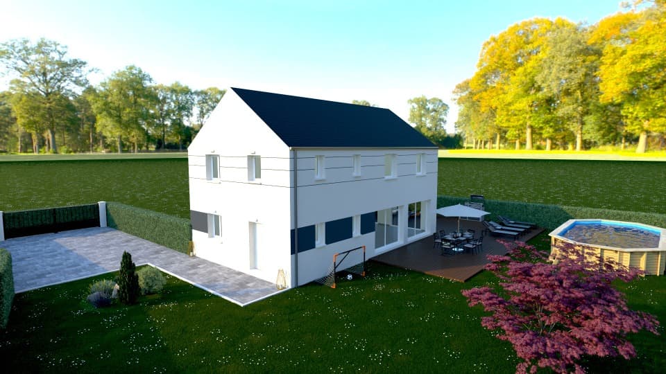 Maison neuve - Terrain à bâtir Le Plessis-Belleville (60330) à Le Plessis-Belleville (60), prix 298 000 €