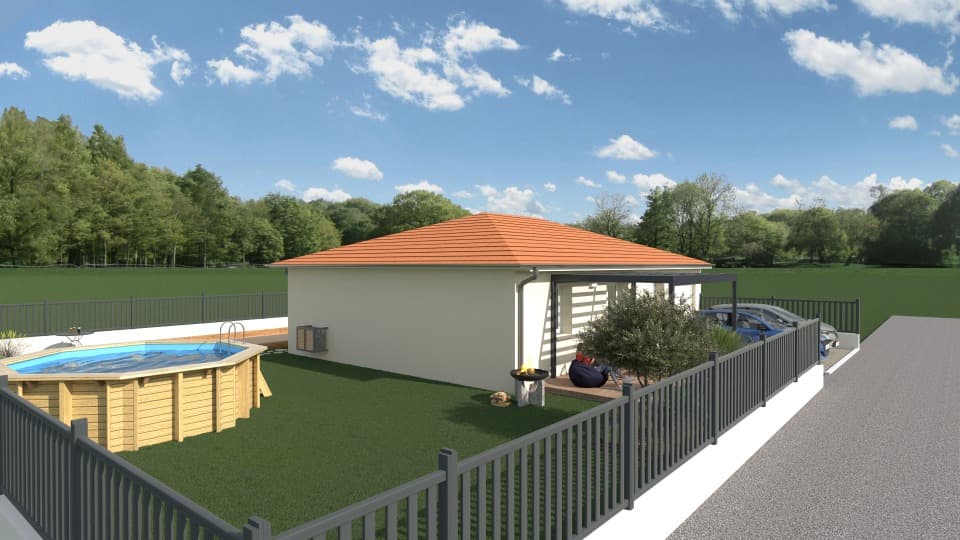 Maison neuve - Terrain à bâtir Saint-Étienne-sur-Chalaronne (01140) à Saint-Étienne-sur-Chalaronne (11), prix 231 000 €