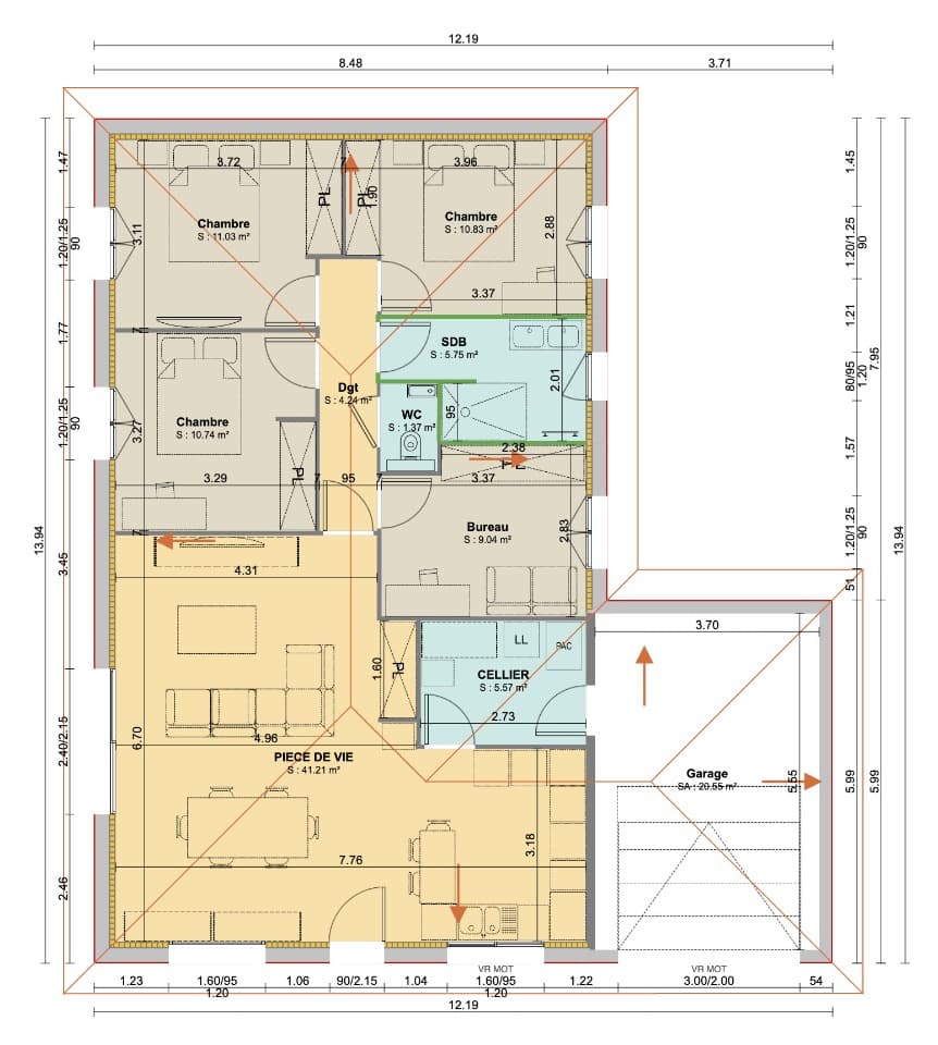 Maison neuve - Terrain à bâtir Jayat (01340) à Jayat (13), prix 268 500 €