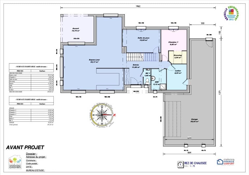 Maison neuve - Terrain à bâtir Montrevel-en-Bresse (01340) à Montrevel-en-Bresse, prix 480 000 €