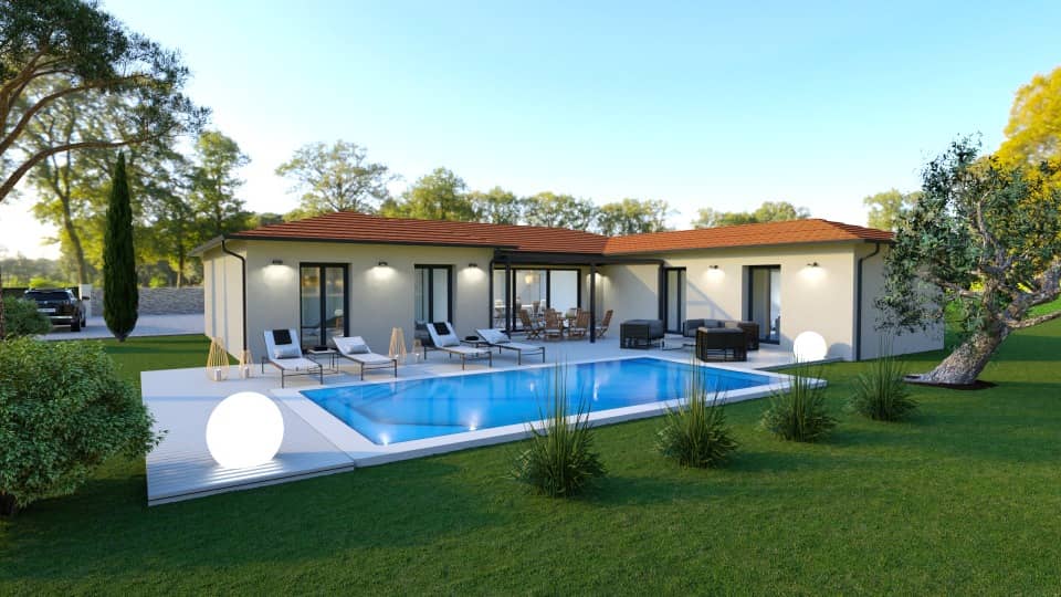 Maison neuve - Terrain à bâtir Dompierre-sur-Veyle (01240) à Dompierre-sur-Veyle, prix 465 000 €